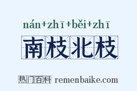 南枝北枝是什么意思的图片